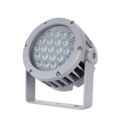 LED七彩变色投光灯DMX512外控RGBW投射灯6W18W24W36W48W72W照树灯